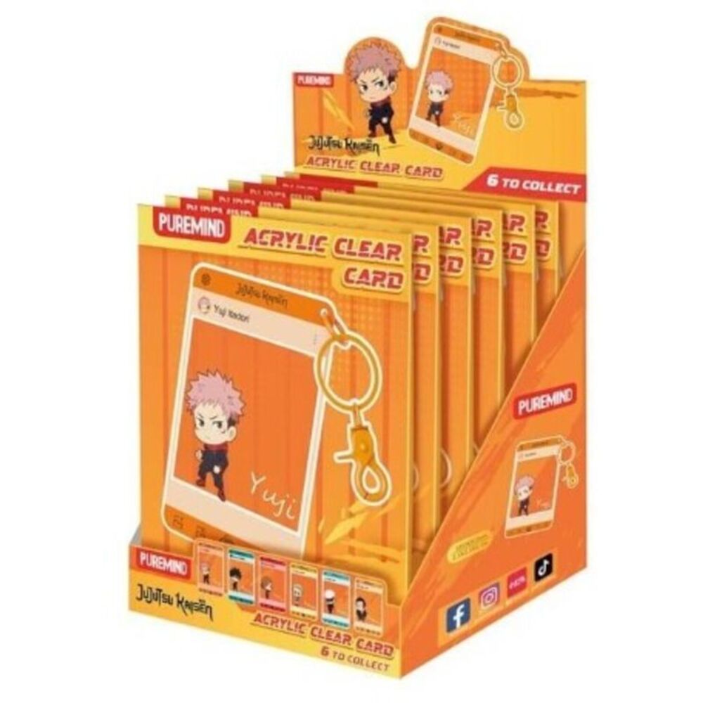 Jujutsu Kaisen - Acrylic Clear Card Keychain 6pc Blind Box PDQ  COLLECTIBLES